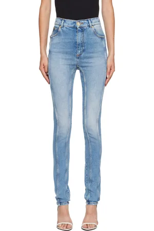 Balmain Jean ajusté bleu