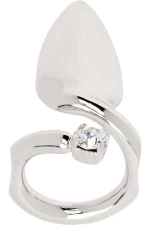 Justine Clenquet Bague de style ongle artificiel Luce argentée