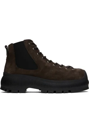 Jil Sander Bottes chelsea brunes