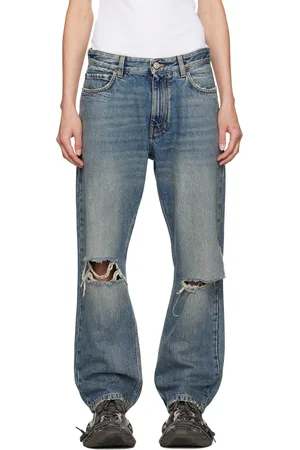 Balenciaga Jean bleu à pattes coulissantes