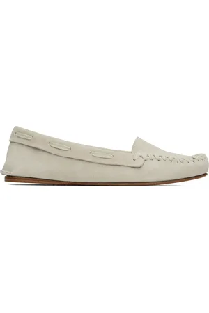 The Row Flâneurs Mabel taupe à bout de style mocassin