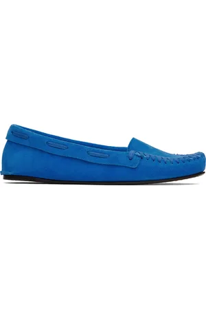 The Row Flâneurs Mabel bleus à bout de style mocassin