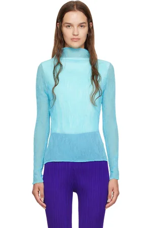 Issey Miyake Haut Twist 1 bleu