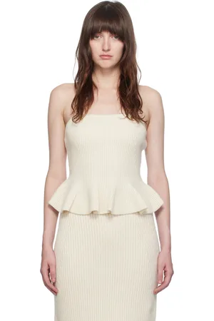 GABRIELA HEARST Haut tube Hoffman blanc cassé