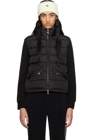 Moncler Blouson noir rembourré en duvet