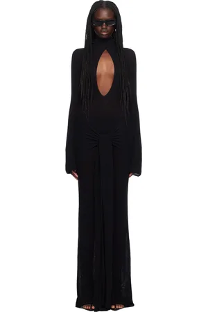 AYA MUSE Robe longue Nova noire