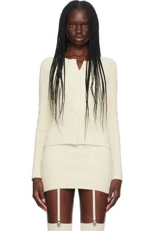 AYA MUSE Cardigan Eris blanc cassé