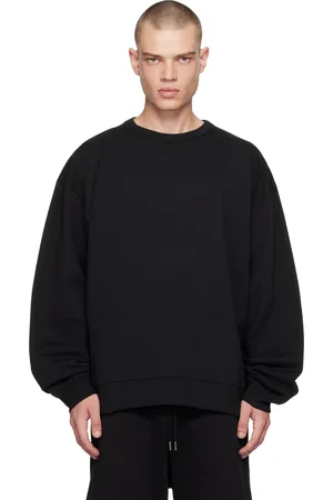 DRIES VAN NOTEN Pull molletonné surdimensionné noir