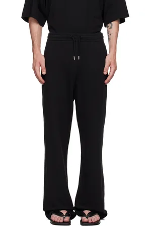 DRIES VAN NOTEN Pantalon de survêtement droit noir