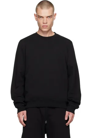 DRIES VAN NOTEN Pull molletonné surdimensionné noir