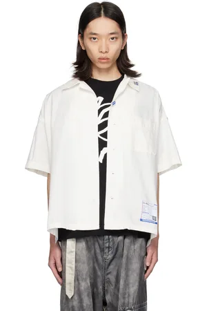 Maison Mihara Yasuhiro Chemise à manches mi-longues blanche