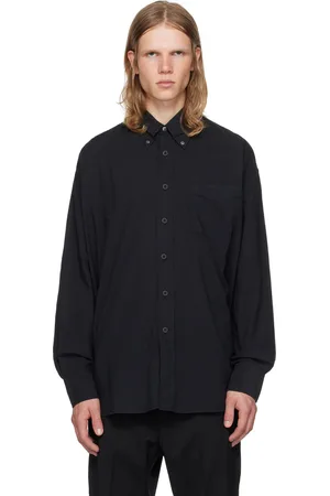 OUR LEGACY Chemise Borrowed noire à boutons