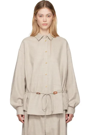 LE 17 SEPTEMBRE Chemise en laine à cordon coulissant