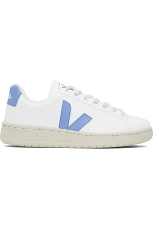 Veja Baskets Urca blanc et bleu en cuir synthétique de coton