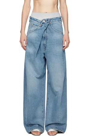 DARKPARK Jean Ines bleu à taille repliée