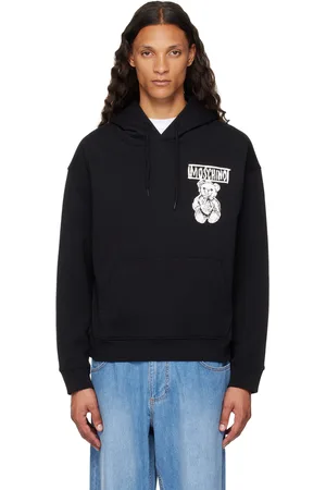 Moschino Pull à capuche noir à ourson
