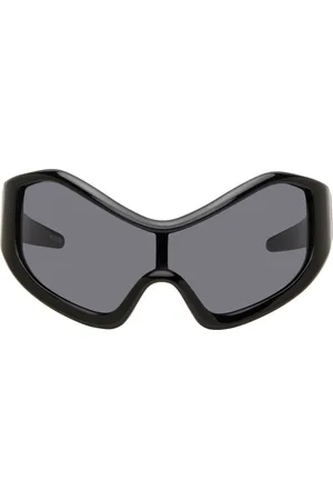 Entire Studios Lunettes de soleil de type visière Compound noires exclusives à SSENSE