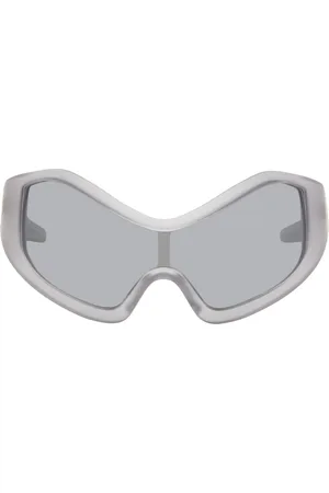 Entire Studios Lunettes de soleil de type visière Compound grises exclusives à SSENSE