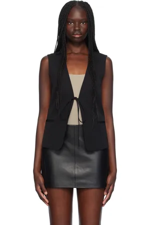 St Agni Gilet Rouleau noir