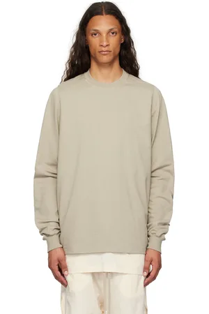 Rick Owens Pull molletonné blanc cassé à col ras du cou - Porterville