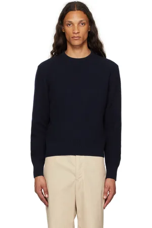 Thom Browne Pull bleu marine à rayures