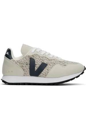Veja Baskets SDU gris et bleu marine en Alveomesh et en flanelle