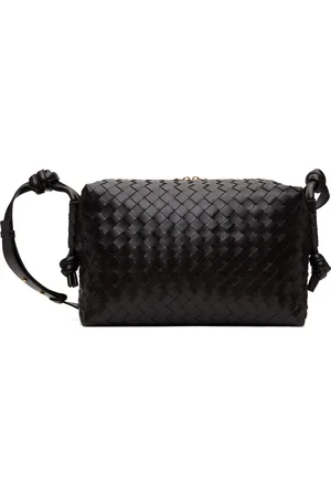 Bottega Veneta Moyen sac de sport de fin de semaine brun à ornements noués