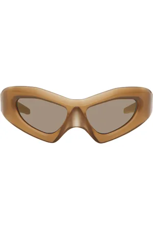 Entire Studios Lunettes de soleil Compound Performance brunes exclusives à SSENSE