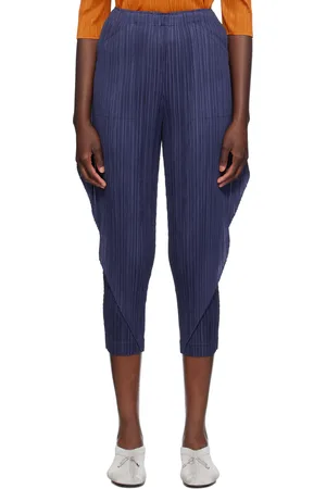 PLEATS PLEASE ISSEY MIYAKE Pantalon Thicker Bottoms 1 bleu marine
