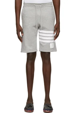 Thom Browne Short gris à quatre rayures