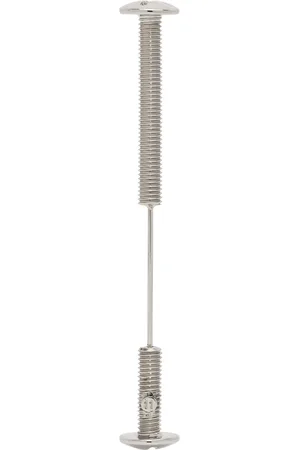 Maison Margiela Broche en forme de boulon et écrou argentée