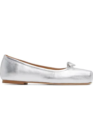 Aeyde Ballerines Gabriella argentées