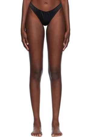 FLEUR DU MAL Tanga noir - Luxe