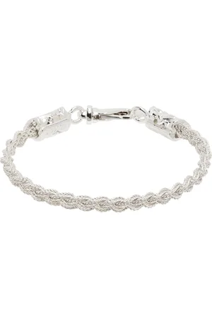 EMANUELE BICOCCHI Bracelet tressé argenté