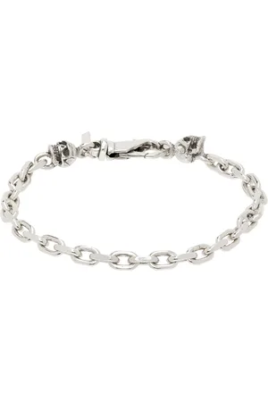 EMANUELE BICOCCHI Bracelet-chainette argenté à petits maillons torsadés