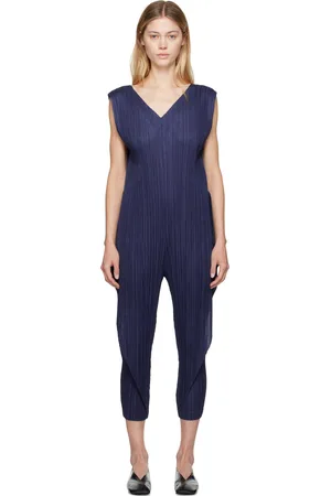 PLEATS PLEASE ISSEY MIYAKE Combinaison Thicker Bottoms 1 bleu marine