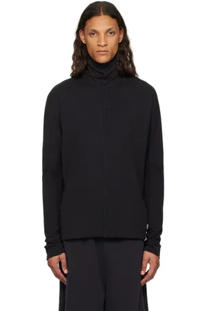 Maison Margiela Col roulé noir à bords bruts