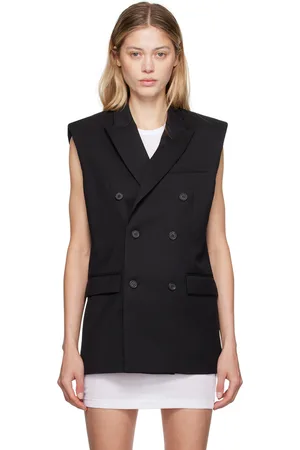 WARDROBE.NYC Gilet noir à double boutonnage