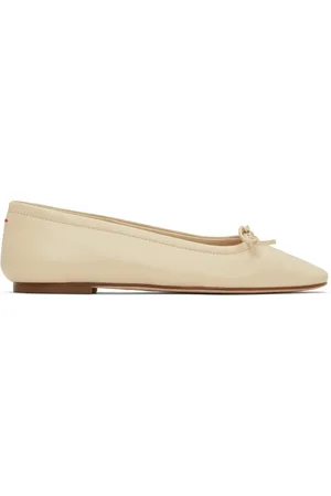 Aeyde Ballerines Delfina blanc cassé