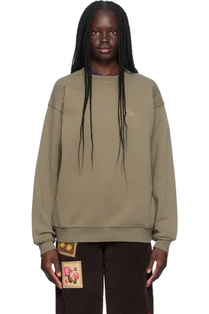 DIME Pull molletonné taupe à logo