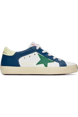 BONPOINT Enfant | Baskets Scratch blanc et bleu édition Golden Goose