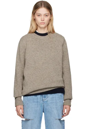 Maison Margiela Pull beige en laine Shetland