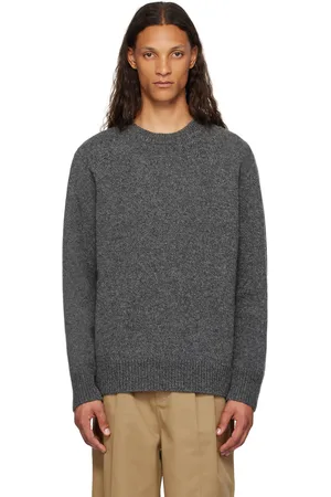 Maison Margiela Pull gris en laine Shetland