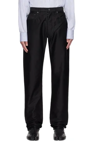 Maison Margiela Jean noir à revers roulés