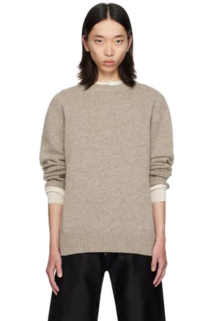 Maison Margiela Pull beige en laine Shetland