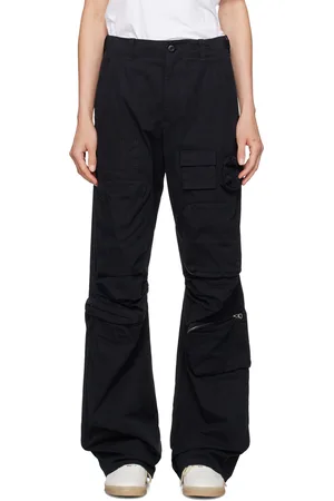 Maison Margiela Pantalon cargo noir en coton