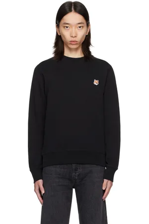 Maison Kitsuné Pull molletonné noir à logo de renard