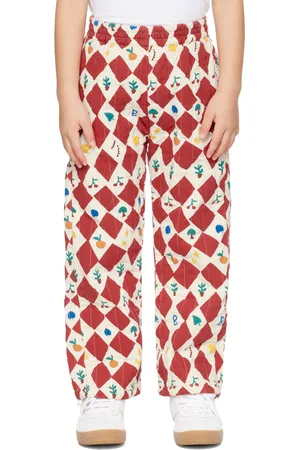 Bobo Choses Enfant | Pantalon rouge à motif arlequin