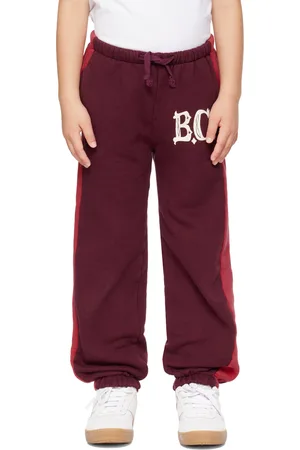 Bobo Choses Enfant | Pantalon de survêtement rétro bourgogne à logo