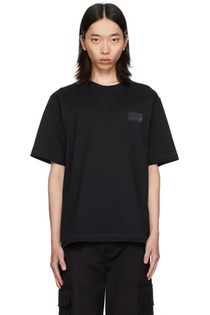 Dolce & Gabbana T-shirt noir à écusson à logo